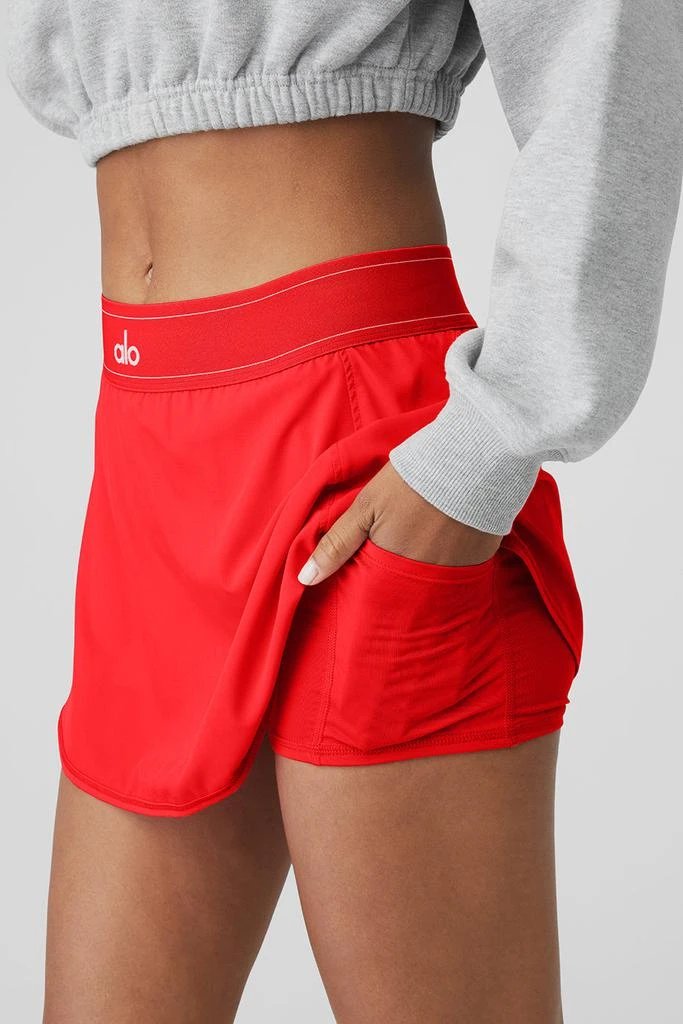 商品Alo|Match Point Tennis Skirt - Red Hot Summer,价格¥515,第4张图片详细描述