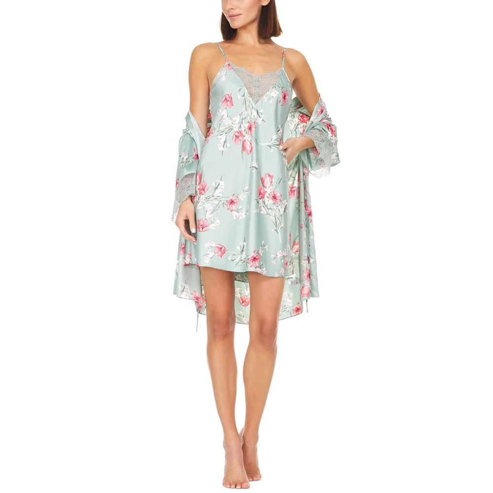 商品Flora Nikrooz|Women's Jill Lace-Trim Chemise Nightgown & Wrap Set,价格¥267,第5张图片详细描述