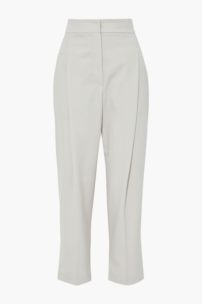 商品Brunello Cucinelli|Cropped wool-twill straight-leg pants,价格¥3782,第1张图片
