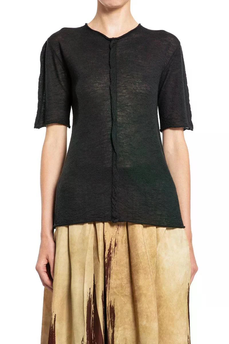 商品【商品预售7天】 Uma Wang|Uma Wang 女士针织毛衣 UK7180UW900 黑色,价格¥1923,第1张图片