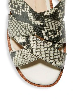 商品Cole Haan|Winona Snakeskin-Print Leather Slide Sandals,价格¥606,第4张图片详细描述