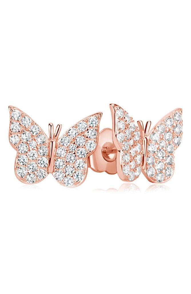 商品Suzy Levian|Sterling Silver CZ Butterfly Stud Earrings,价格¥587,第1张图片
