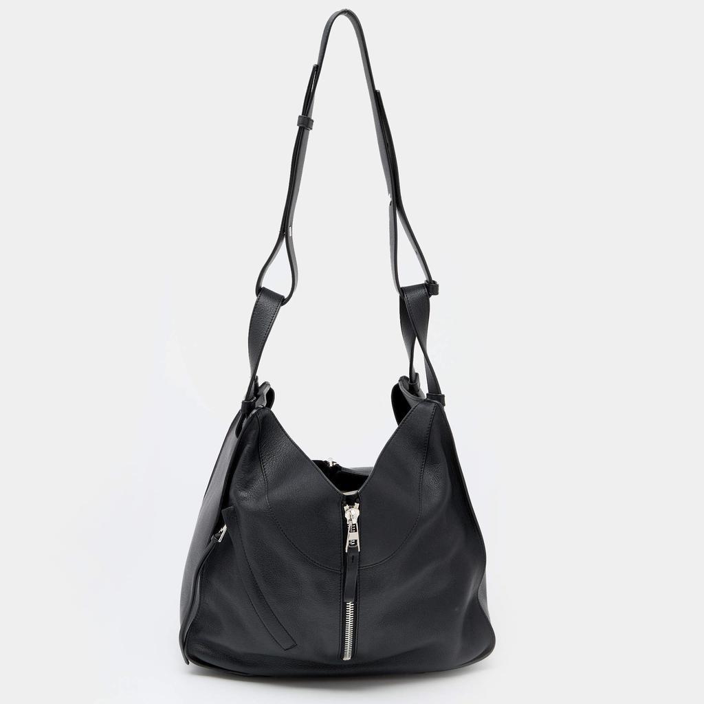 商品[二手商品] Loewe|Loewe Black Leather Small Hammock Shoulder Bag,价格¥7447,第1张图片