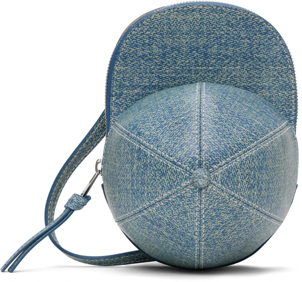 JW Anderson]Blue Medium Cap Leather Crossbody Bag 价格¥4549