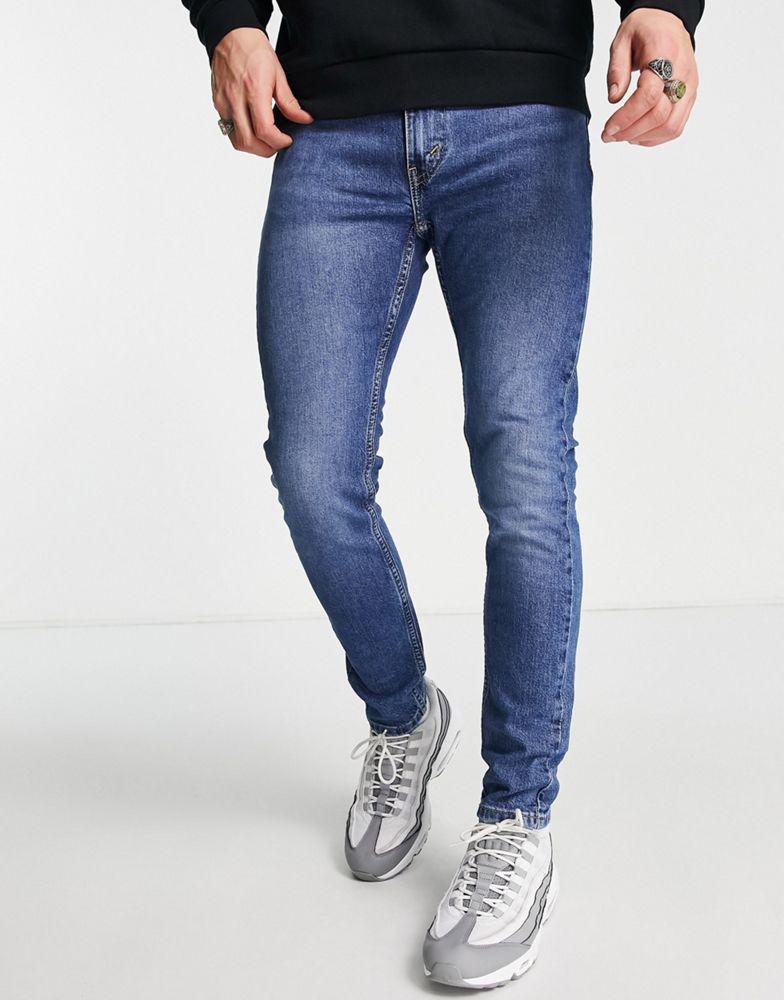Levi's 519 super skinny jeans in blue wash商品第1张图片规格展示