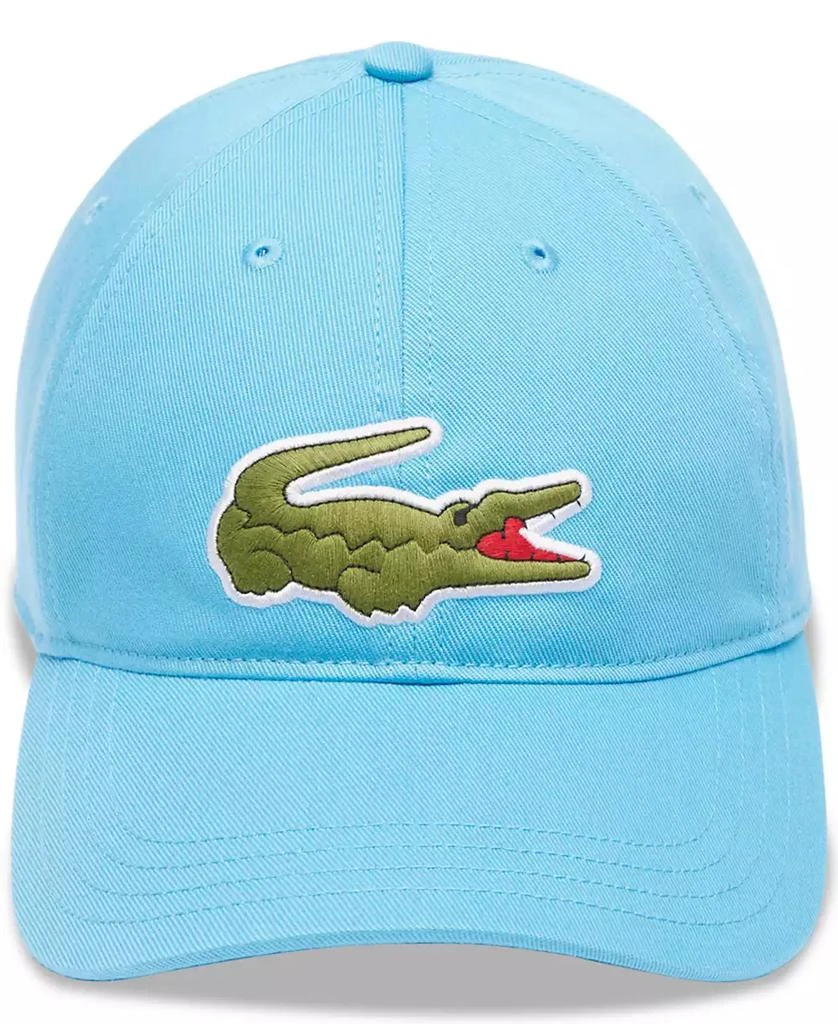 商品Lacoste|Men's Adjustable Croc Logo Cotton Twill Baseball Cap,价格¥219,第3张图片详细描述