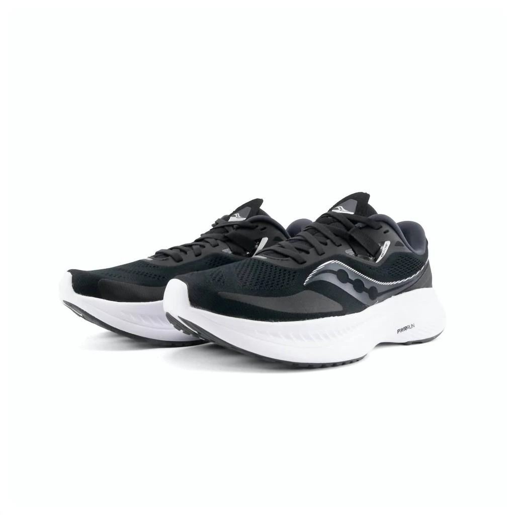 商品Saucony|Women's Guide 15 Running Shoes - B/medium Width In Black/white,价格¥885,第2张图片详细描述