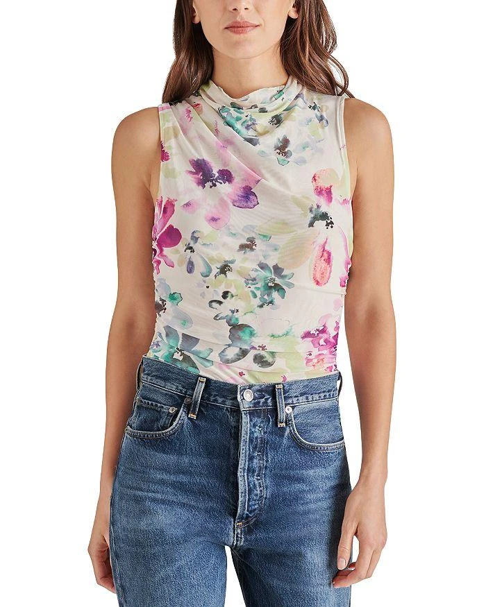 商品Steve Madden|Dalia Floral Draped Bodysuit,价格¥180,第1张图片