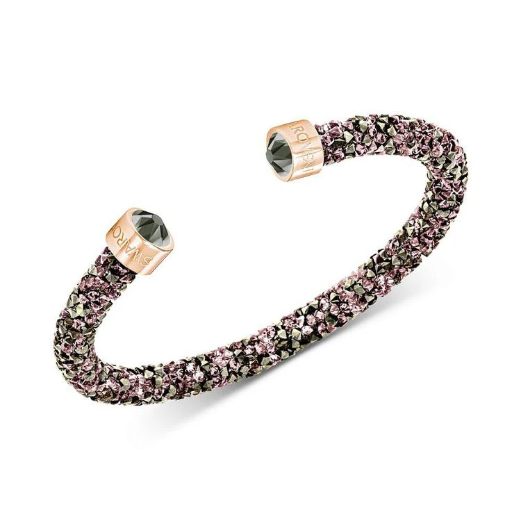 商品Swarovski|Rose Gold-Tone PVD Crystal Open Bangle Bracelet,价格¥517,第1张图片