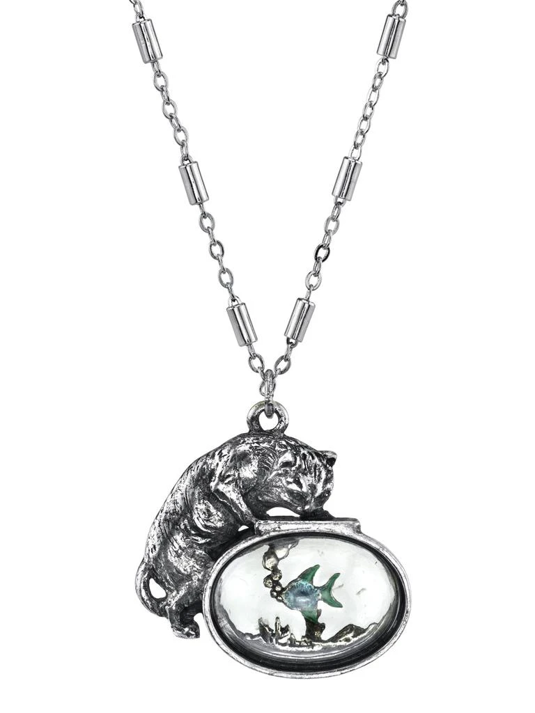 商品1928 Jewelry|Cat & Fishbowl Necklace,价格¥286,第1张图片