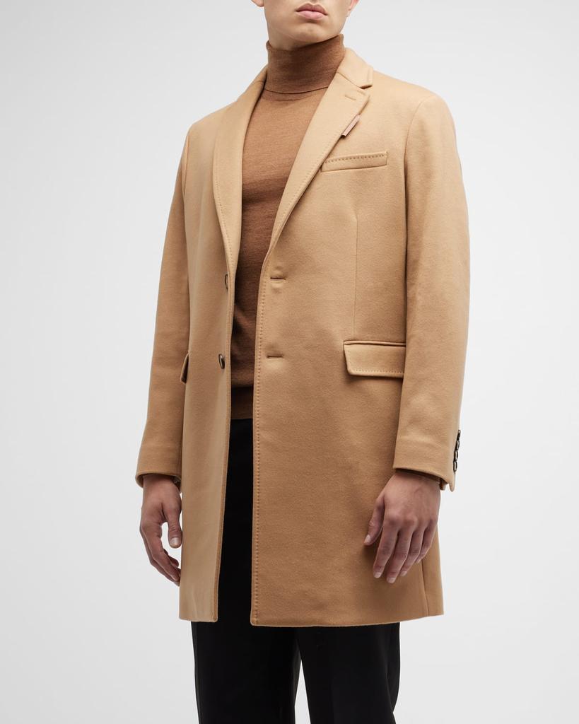 商品Burberry|Men's Callen Wool-Blend Overcoat,价格¥17632,第1张图片
