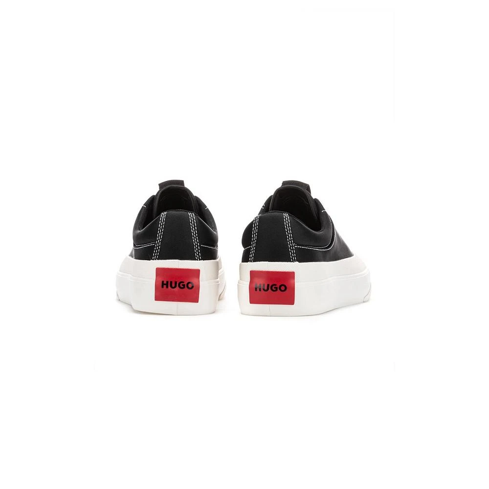 Men's Rubber-Bumper Lace Up Sneakers with Red Logo Label 商品