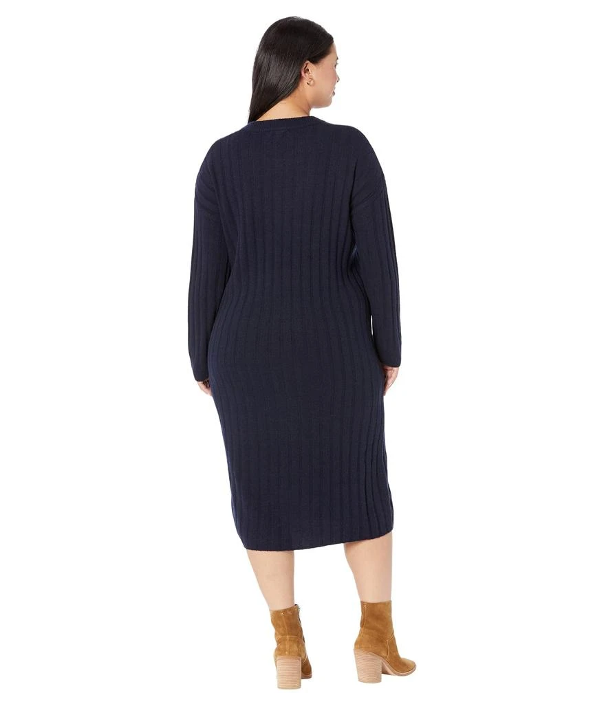 商品Madewell|Plus (Re)sourced Ribbed Midi Sweater Dress,价格¥963,第2张图片详细描述