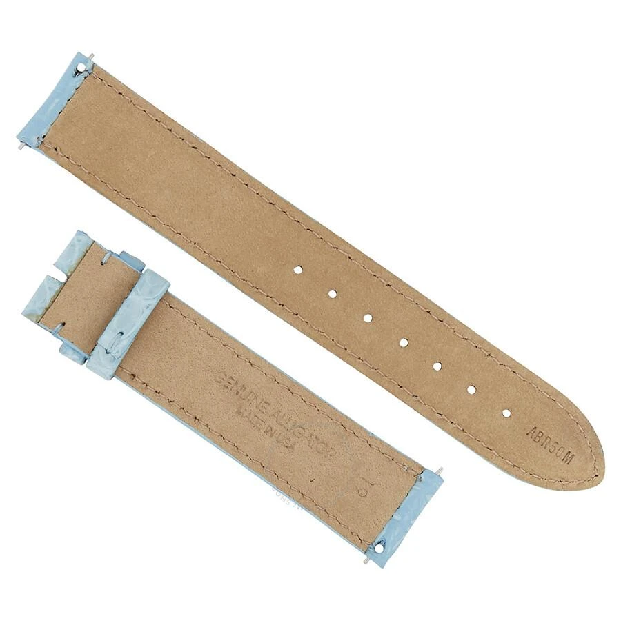商品Hadley Roma|Matte Baby Blue 19 MM Alligator Leather Strap,价格¥371,第2张图片详细描述