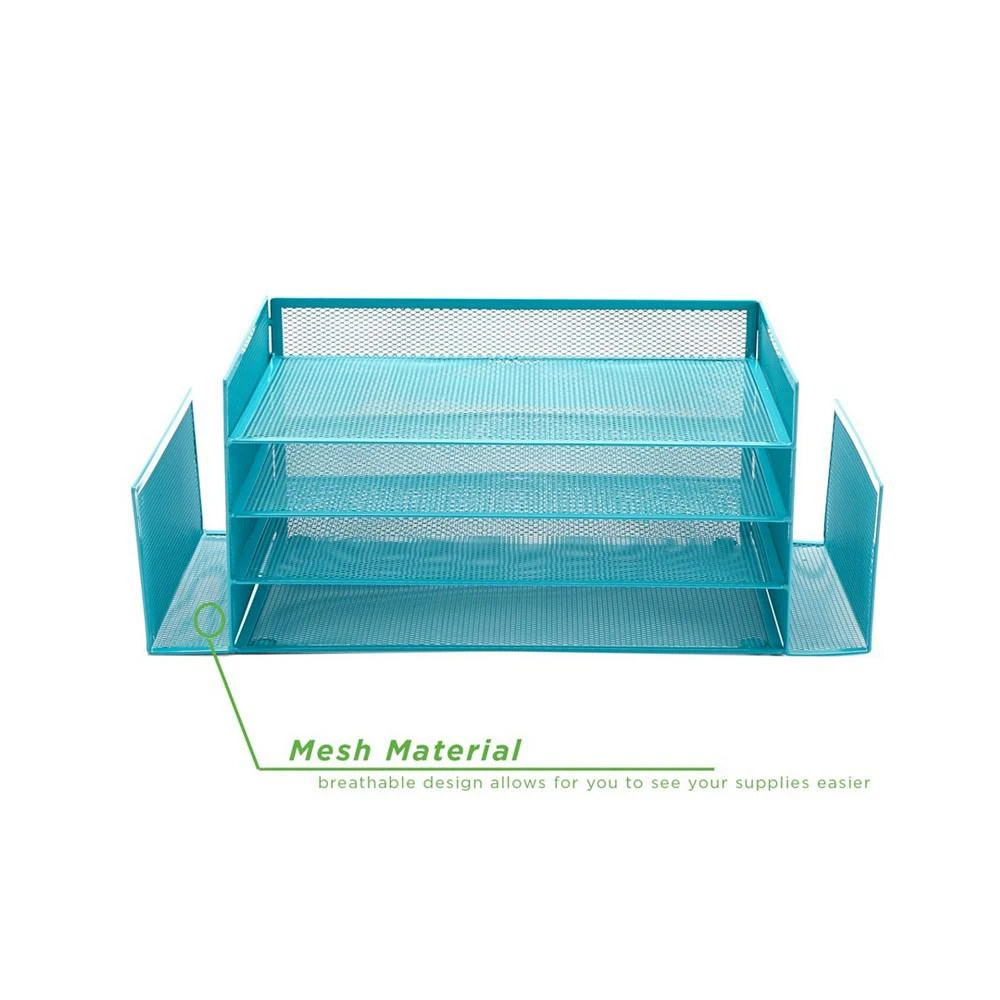 商品Mind Reader|Desk Organizer with Side Storage Compartments, Great For Office, School, Teachers,价格¥335,第4张图片详细描述