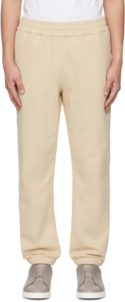 商品Zegna|Beige Bonded Sweatpants,价格¥4677,第1张图片