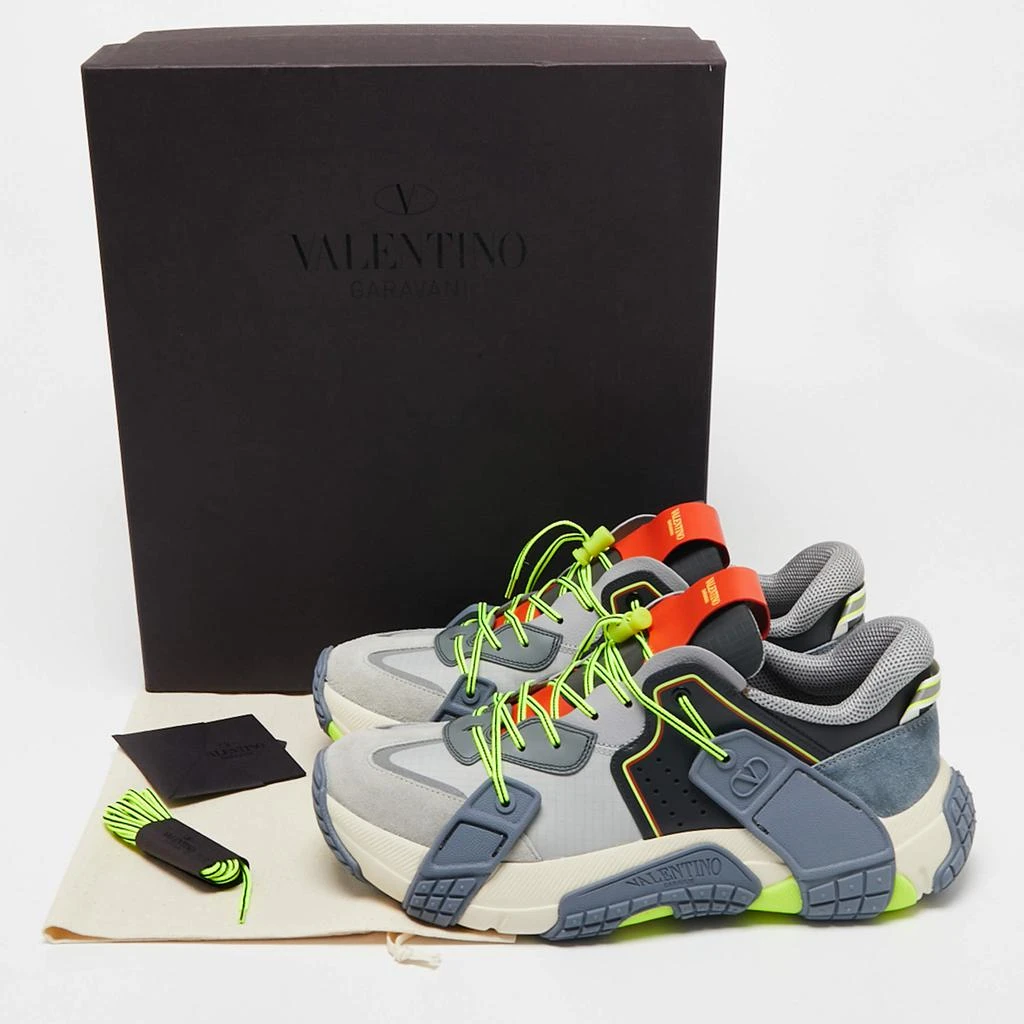 Valentino Multicolor Suede and Leather VLTN Wod Sneakers Size 43.5  商品