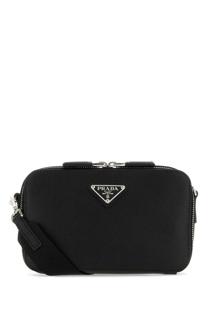 商品Prada|Prada Logo Plaque Zipped Small Shoulder Bag,价格¥14120,第1张图片
