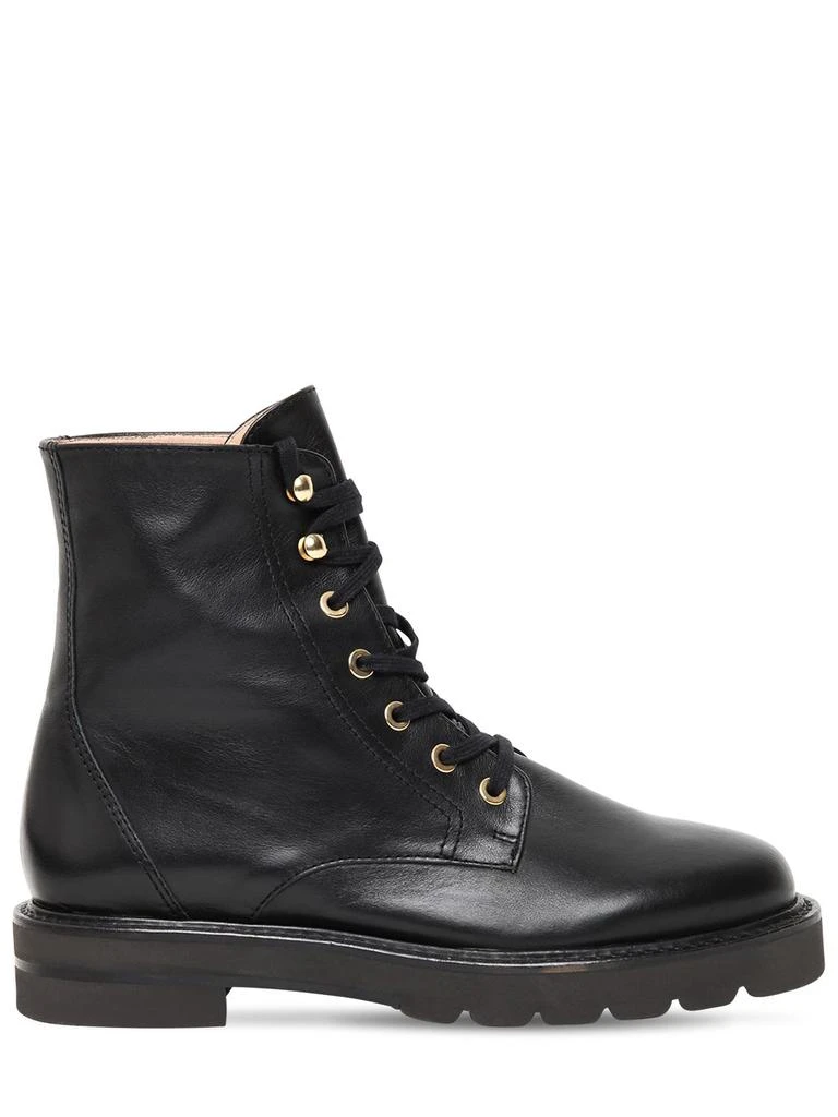 商品Stuart Weitzman|30mm Mila Lift Leather Ankle Boots,价格¥4366,第1张图片