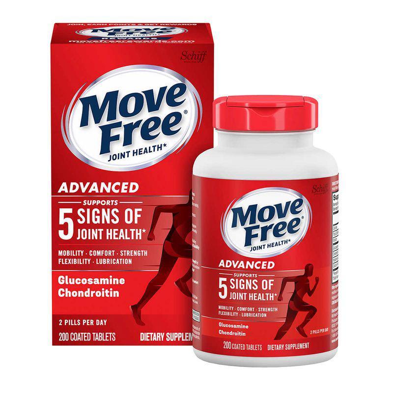 商品Move Free|Schiff Move Free 基葡萄糖软骨素200粒 红瓶,价格¥667,第1张图片
