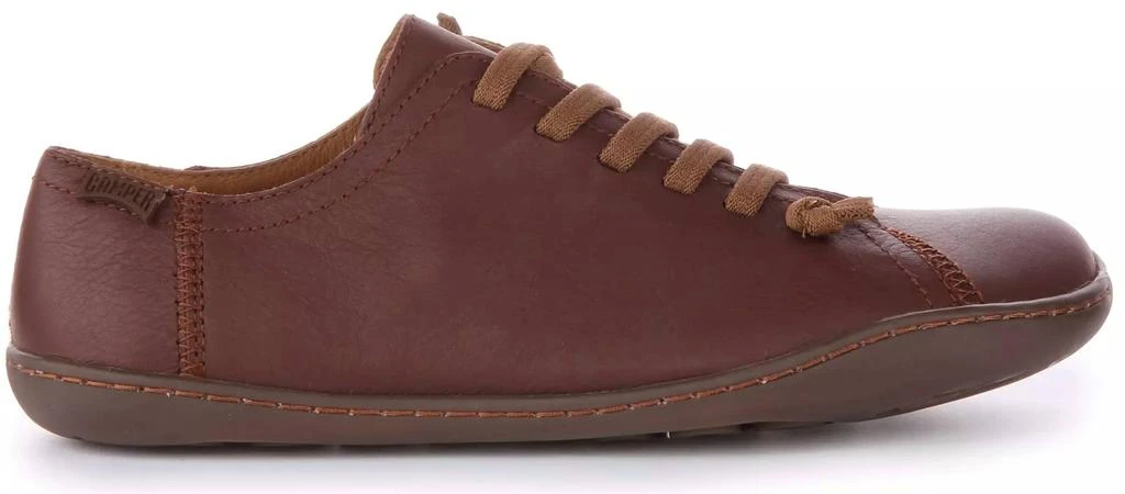 商品Camper|Womens Cami Slip On Wide Fit Casual Leather Shoe In Opium Cola/cami Vida,价格¥772,第2张图片详细描述