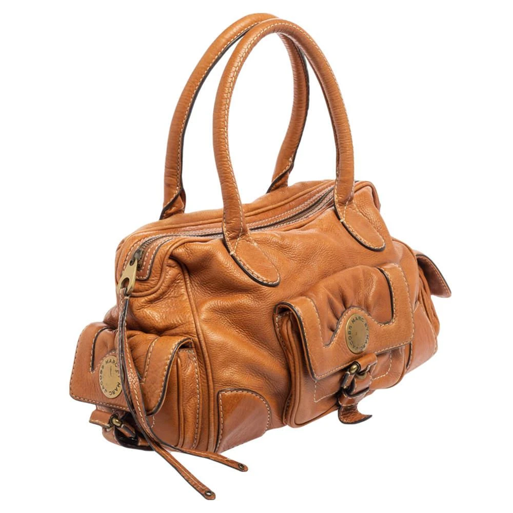 商品[二手商品] Marc Jacobs|Marc by Marc Jacobs Brown Leather Multiple Pocket Satchel ,价格¥1126,第3张图片详细描述