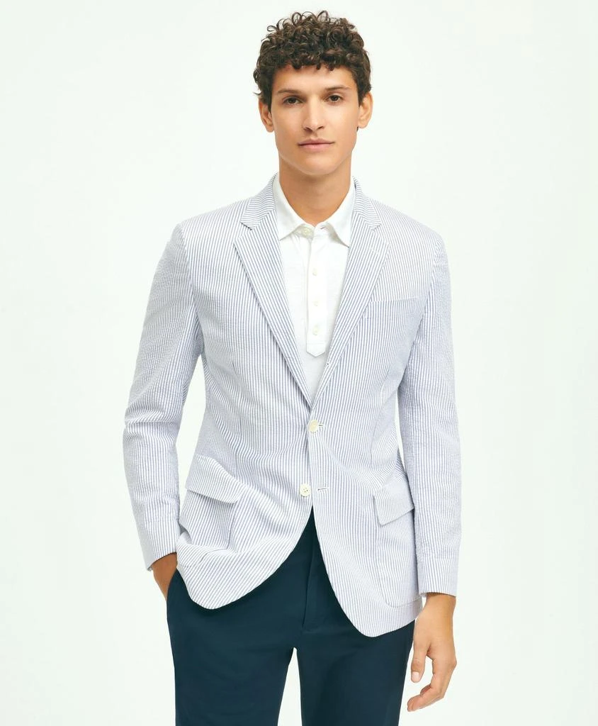 商品Brooks Brothers|Slim-Fit Stretch Cotton Seersucker Sport Coat,价格¥4506,第1张图片