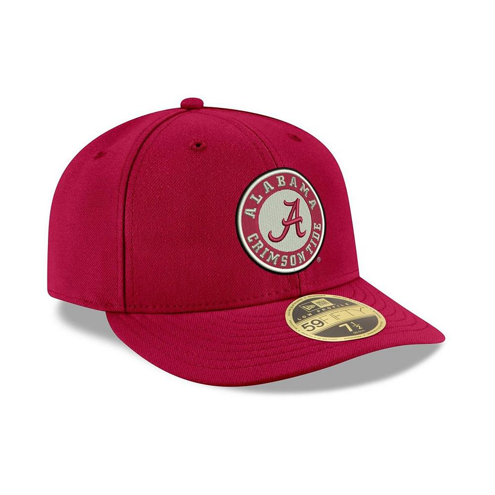 Men's Crimson Alabama Crimson Tide Primary Logo Basic Low Profile 59FIFTY Fitted Hat商品第2张图片规格展示