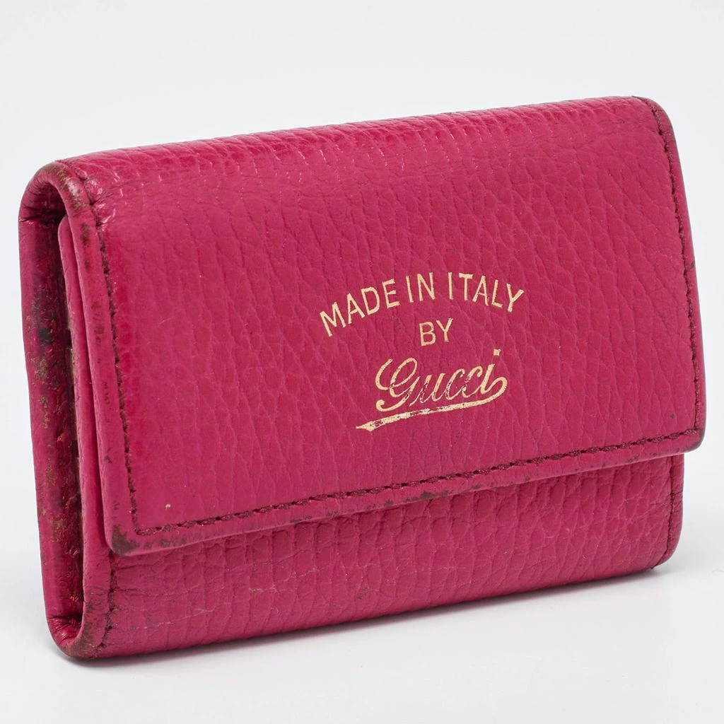 商品[二手商品] Gucci|Gucci Pink Leather Key Case,价格¥1572,第4张图片详细描述