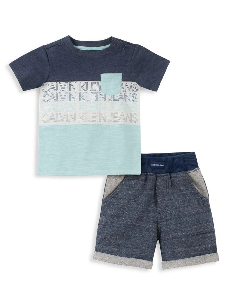 商品Calvin Klein|Baby Boy's 2-Piece Assorted T-Shirt & Shorts Set,价格¥285,第1张图片