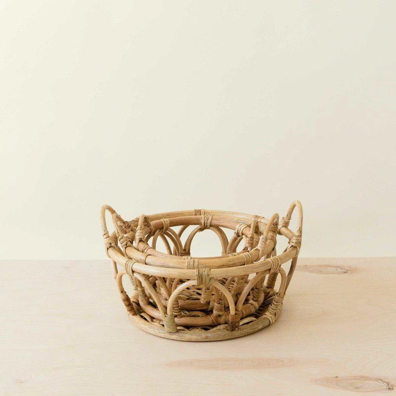 商品LIKHA|Rattan Fruit Basket  Wicker Table Basket Set Of 3,价格¥494,第1张图片