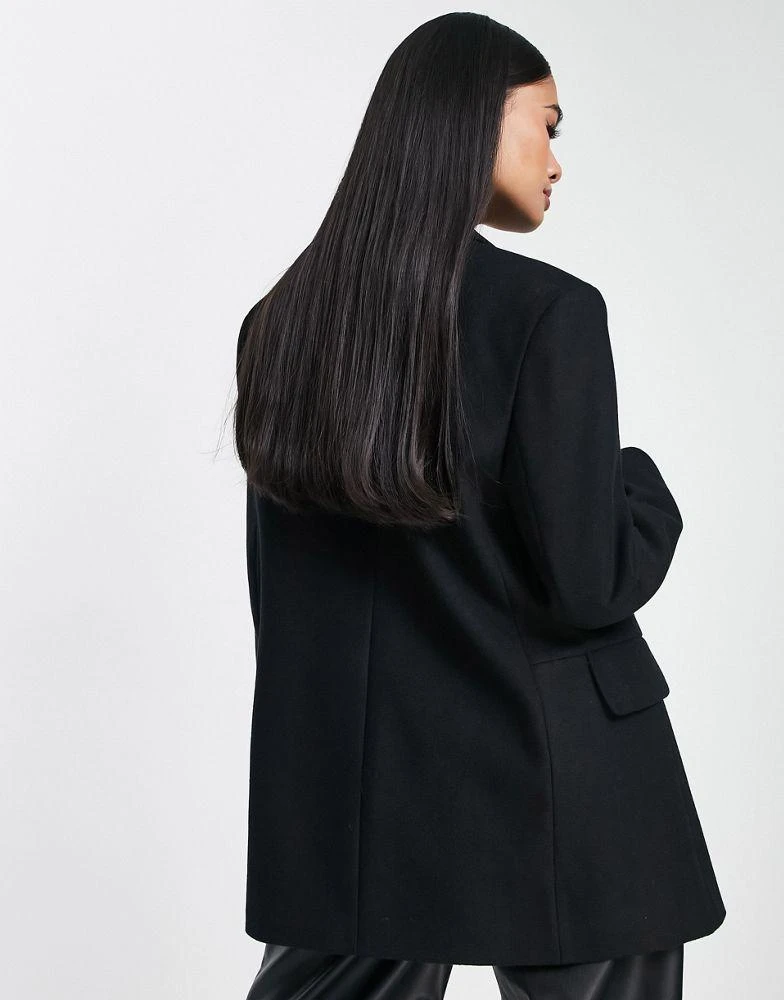 商品Topshop|Topshop oversized blazer coat in black,价格¥377,第2张图片详细描述