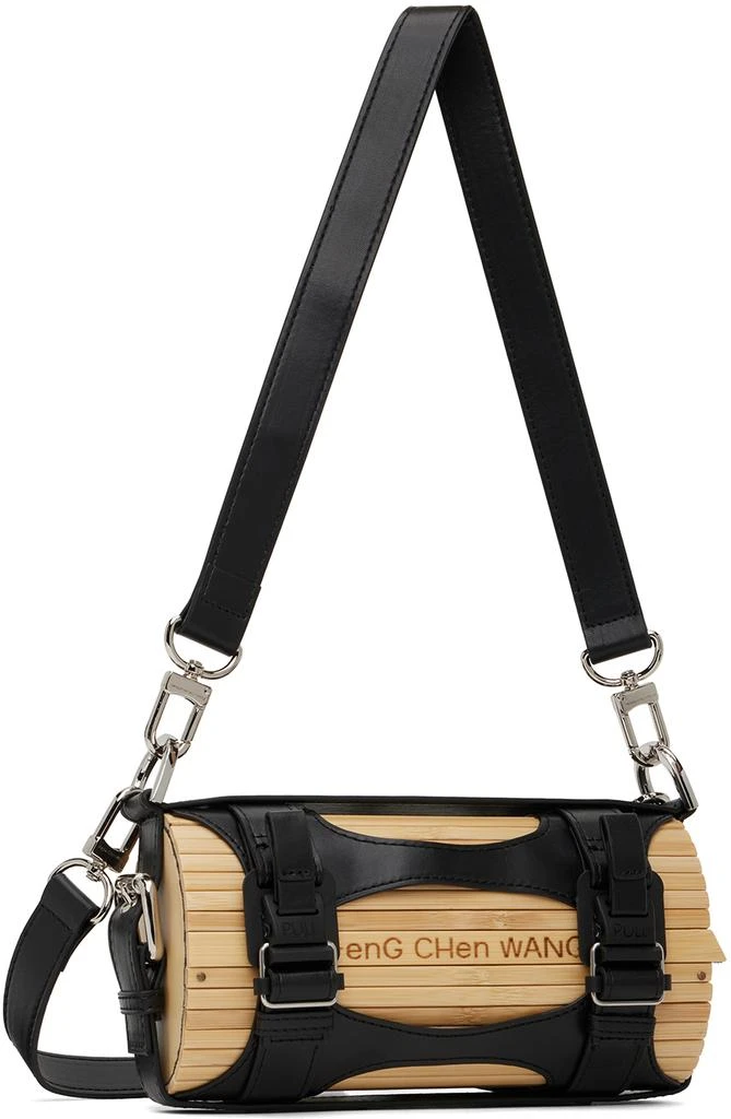 商品Feng Chen Wang|Beige & Black Large Bamboo Bag,价格¥2001,第3张图片详细描述