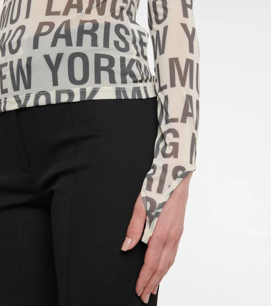 商品Helmut Lang|Logo高领针织上衣,价格¥1304,第4张图片详细描述