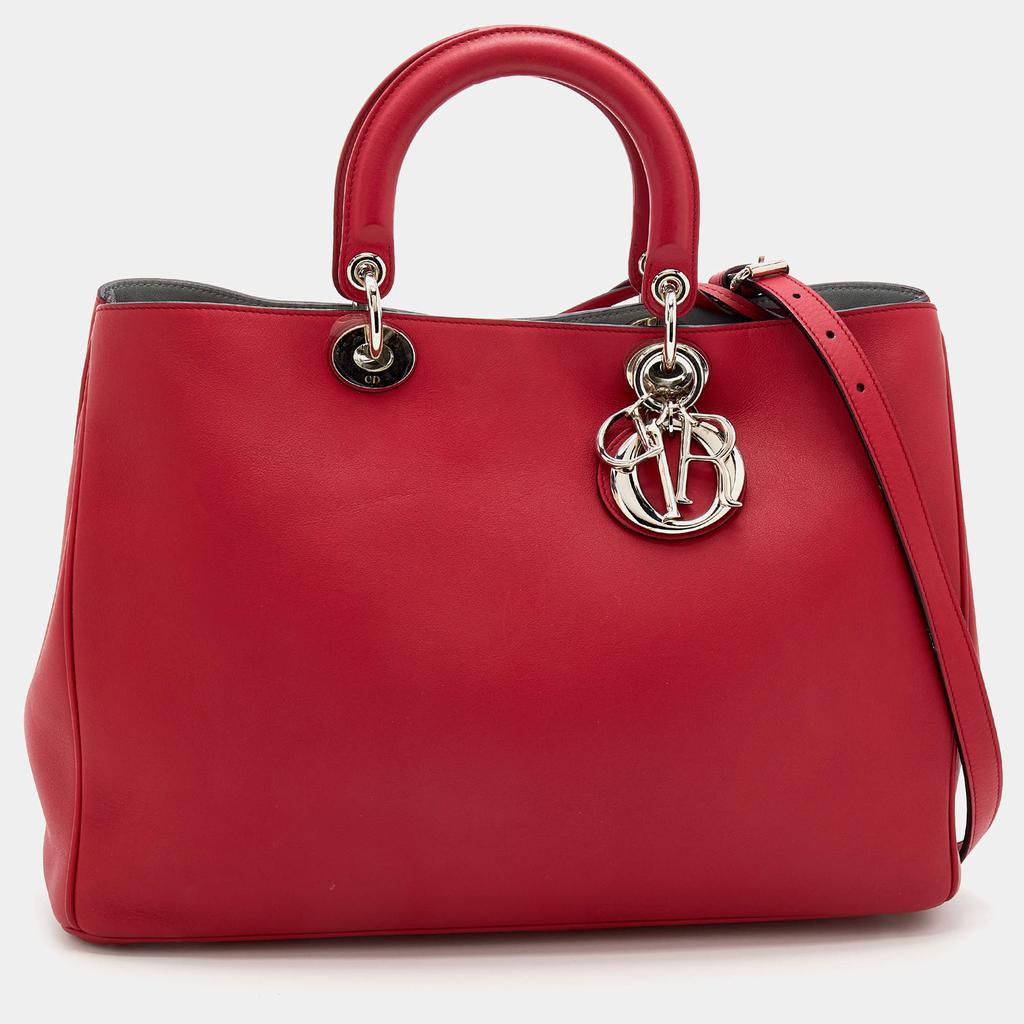 商品[二手商品] Dior|Dior Red Leather Diorissimo Tote,价格¥15352,第1张图片