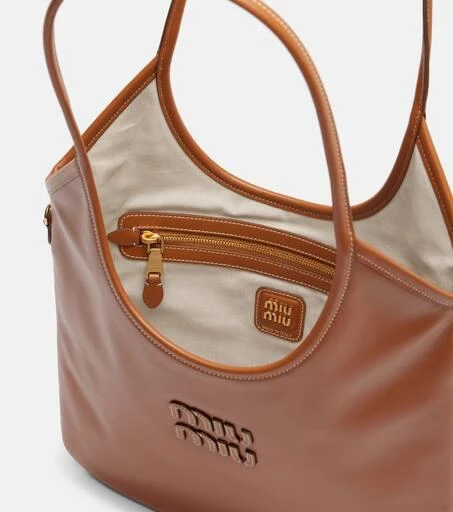 商品Miu Miu|Ivy M号皮革托特包,价格¥20410,第3张图片详细描述