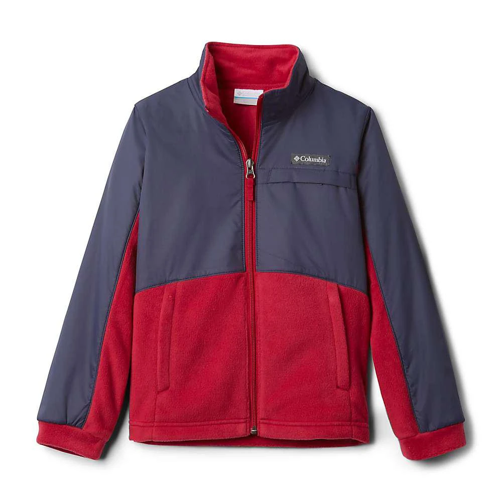 商品Columbia|Youth Girls Benton Springs III Overlay Fleece Jacket,价格¥161,第1张图片