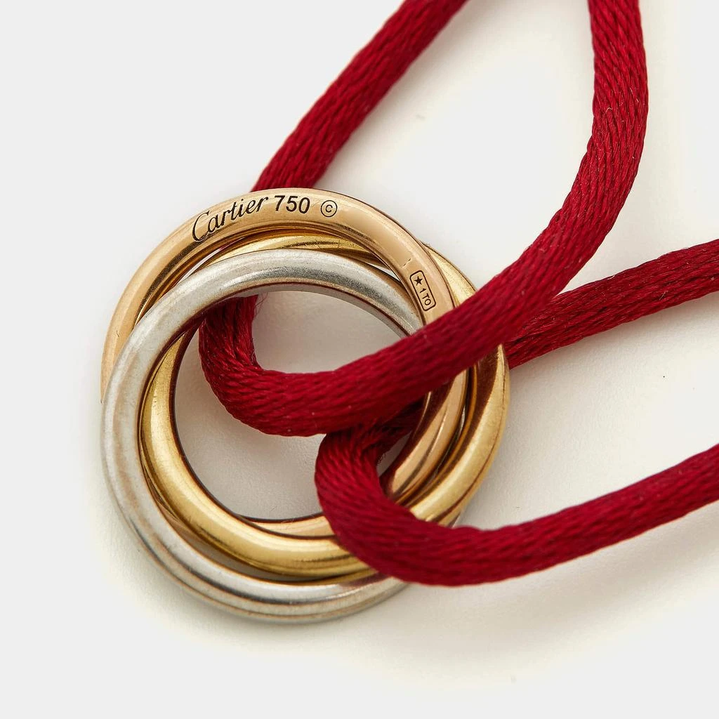 商品[二手商品] Cartier|Cartier Trinity Diamond 18k Three Tone Gold Cord Bracelet,价格¥13349,第5张图片详细描述