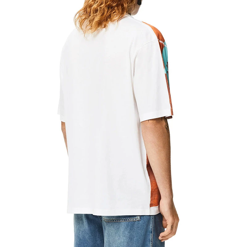 商品Loewe|LOEWE/罗意威 22年春夏新款 男士软白色/棕色纯棉热带双手印花短袖T恤H616Y22X37-1905,价格¥3665,第6张图片详细描述