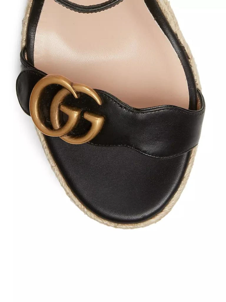 商品Gucci|Leather Platform Espadrilles,价格¥5479,第4张图片详细描述