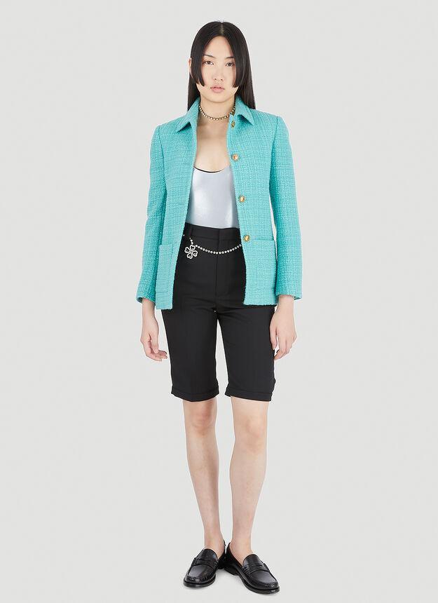 商品Yves Saint Laurent|Bouclé Blazer in Blue,价格¥21656,第4张图片详细描述