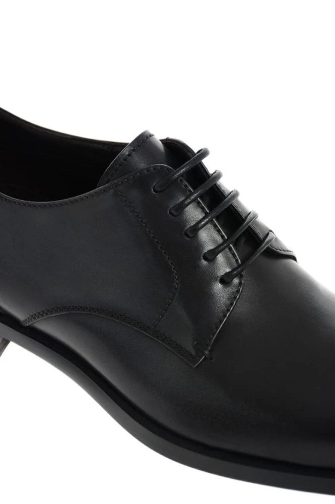 商品Zegna|Ermenegildo zegna men's black other materials lace up shoes,价格¥4635,第4张图片详细描述