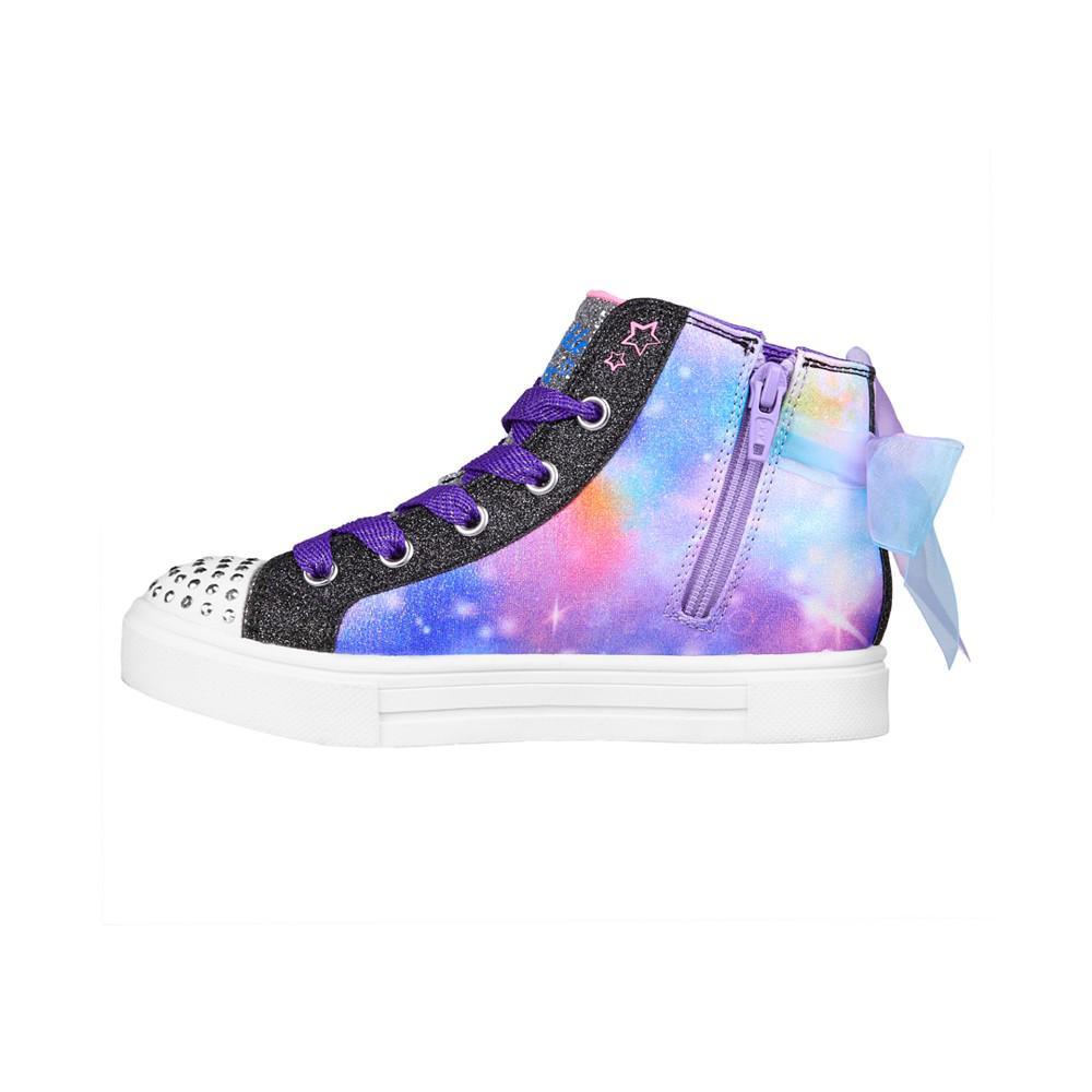 商品SKECHERS|Little Girls Twinkle Toes -Twinkle Sparks - Bow Magic Light-Up Casual Sneakers from Finish Line,价格¥367,第5张图片详细描述