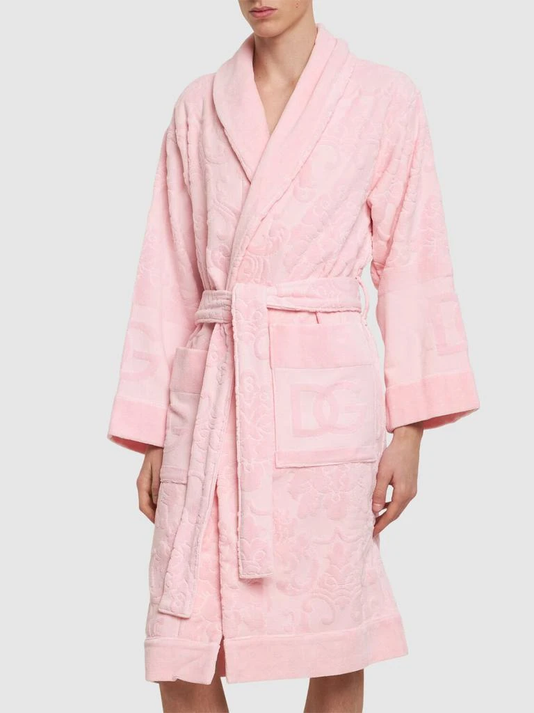 商品Dolce & Gabbana|Cotton Jacquard Bathrobe,价格¥4570,第2张图片详细描述