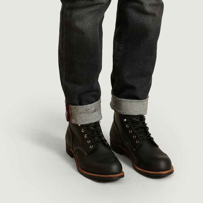 Iron Ranger Black Harness Boots Black Red Wing Shoes商品第2张图片规格展示