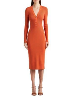 商品Ralph Lauren|Mulberry Silk Blend Sweater Dress,价格¥3638,第1张图片
