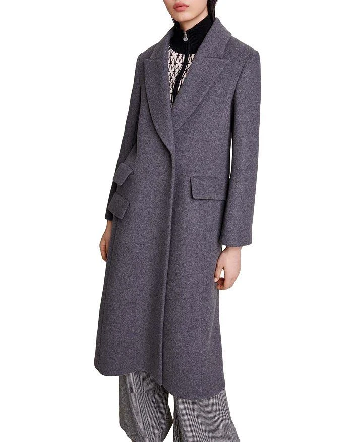 商品Maje|Galagrey Long Coat,价格¥6128,第4张图片详细描述