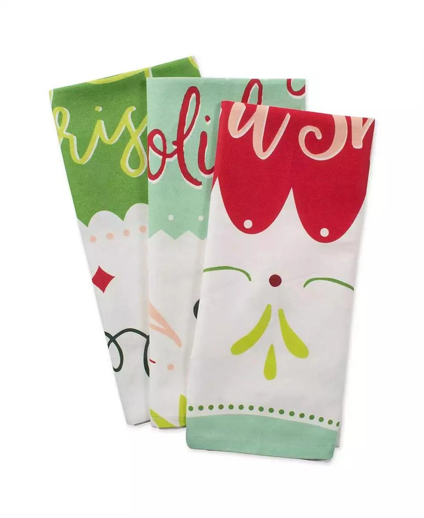 商品Design Imports|Assorted Winter Wishes Holiday Printed Dishtowel Set,价格¥108,第2张图片详细描述