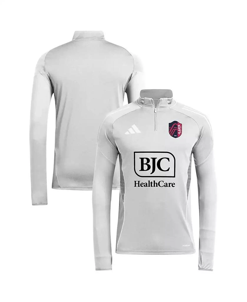 商品Adidas|Men's Silver St. Louis City SC 2025 Quarter-Zip Long Sleeve Training Top,价格¥555,第1张图片