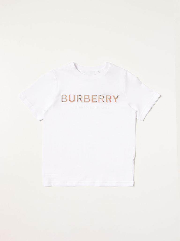 Burberry Eugene cotton t-shirt with embroidered logo商品第1张图片规格展示